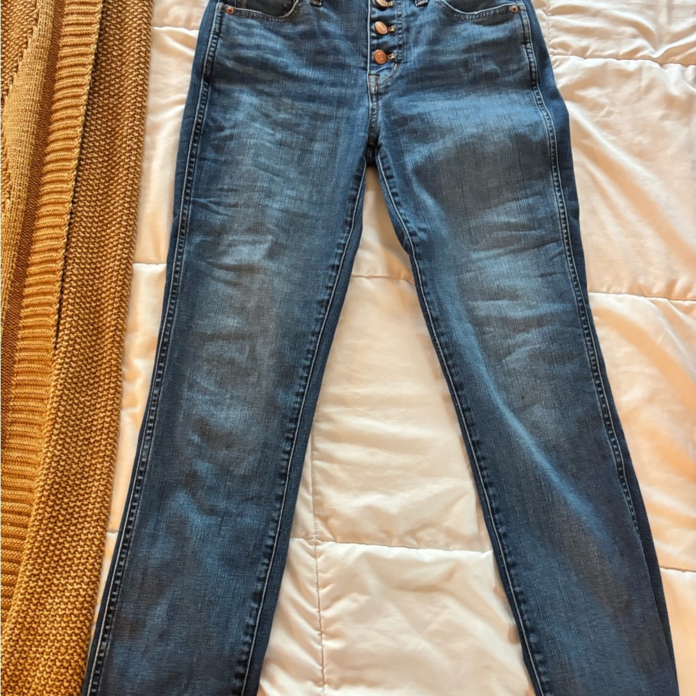 J.Crew Blue button fly Women's Jeans